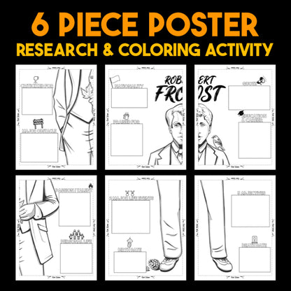 Robert Frost Author Study — Literary Legends Collaborative Poster