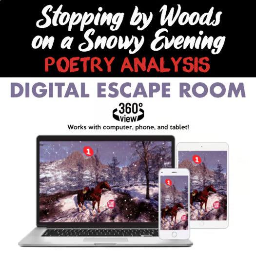 Poetry Digital Escape Room — Robert Frost Poem Analysis