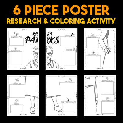Rosa Parks — Powerful People Collaborative Poster Activity