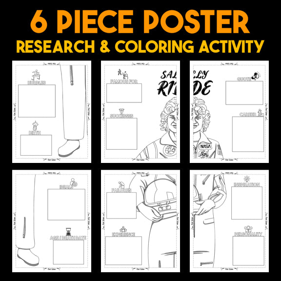Sally Ride — Powerful People Collaborative Poster Activity