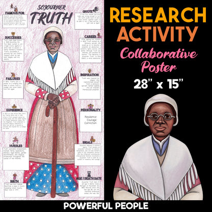 Sojourner Truth — Powerful People Collaborative Poster Activity