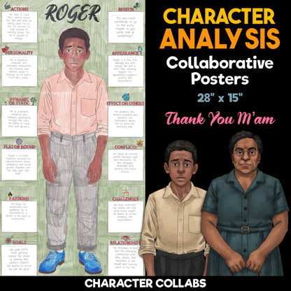 Thank You Ma'am Character Analysis Posters — Character Collabs