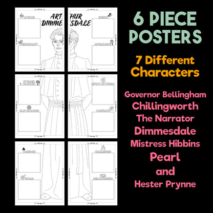 The Scarlet Letter Character Analysis Posters — Character Collabs