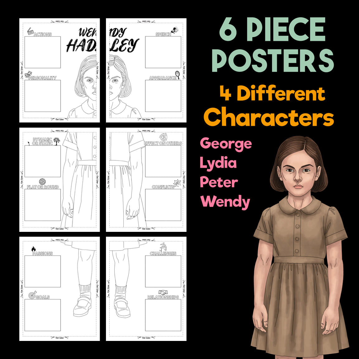 The Veldt Character Analysis Posters — Character Collabs