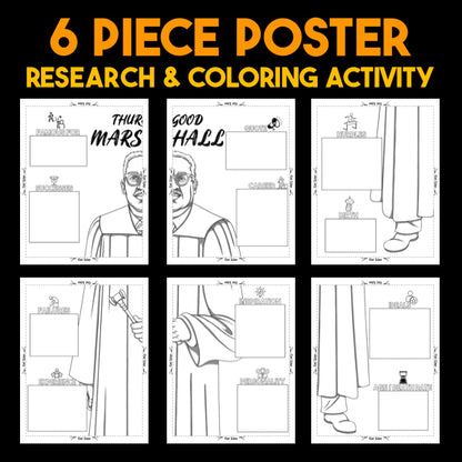 Thurgood Marshall — Powerful People Collaborative Poster Activity