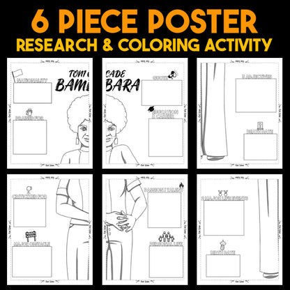 Toni Cade Bambara Author Study — Literary Legends Collaborative Poster