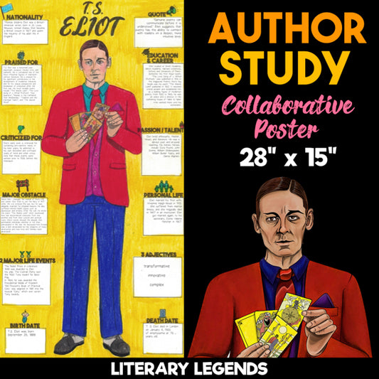 T.S. Eliot Author Study — Literary Legends Collaborative Poster