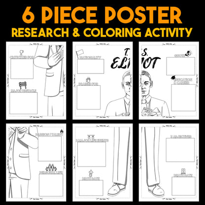 T.S. Eliot Author Study — Literary Legends Collaborative Poster