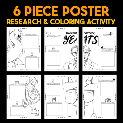 William Butler Yeats Author Study — Literary Legends Collaborative Poster